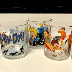 Scooby-Doo collectible Nutella glasses set of 3